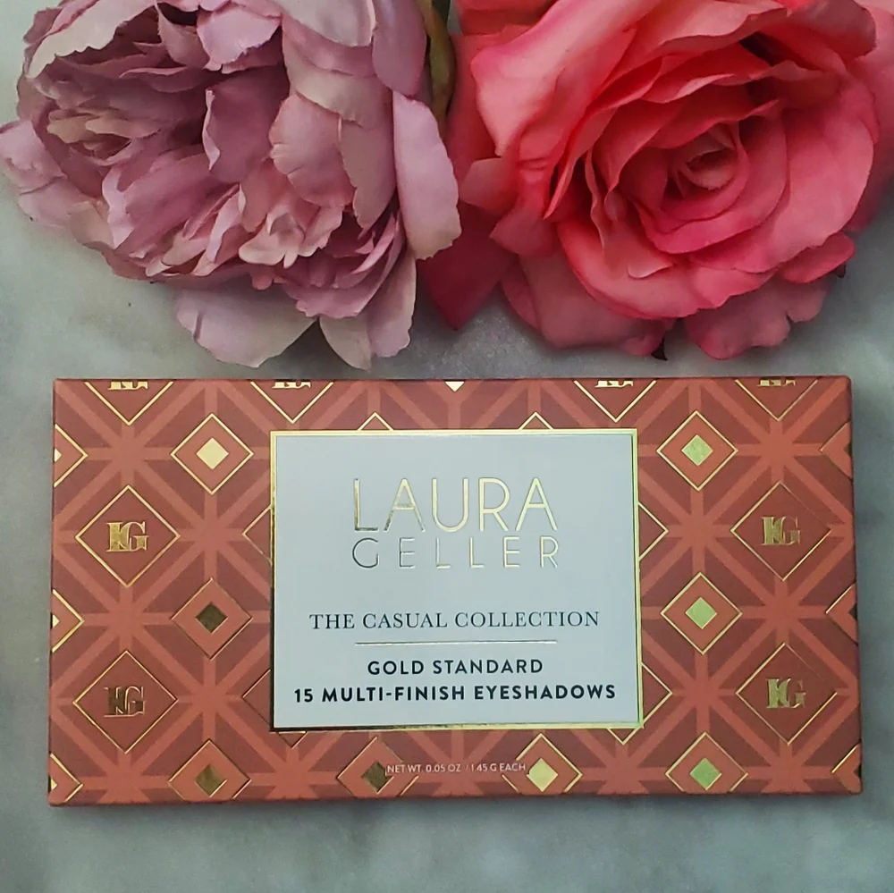 Laura Geller Soft Glam Smokey Eyeshadow Palette Silver Gold Shimmers Neutrals